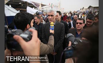 بازدید محمد علی افشانی شهردار تهران از موکب امام رضا(ع) واقع در عمود ٧٠٧ 7