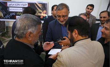 حضور شهردار تهران در مراسم ترحیم جانباز شهید محمد سرتیپی