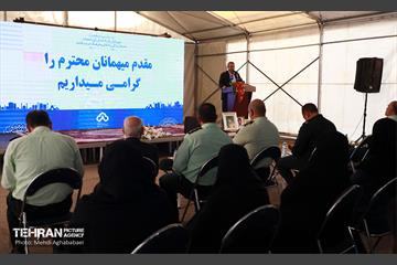 آیین کلنگ زنی ساخت سومین کلانتری منطقه هشت