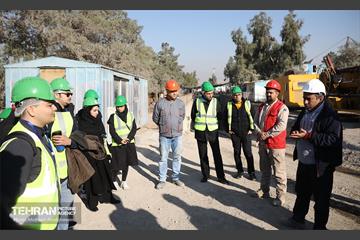 بازدید دانشجویان از پروژه ایستگاه مترو تختی 36
