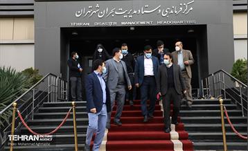 بازدید اعضا شورا شهر تهران از سازمان مدیریت بحران  2