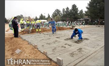 آماده سازی قطعه 50 برای شهدا آتش نشان 6