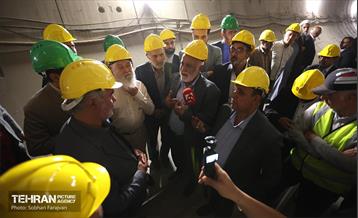 بازدید اعضای شوراهای شهر مراکز استان‌ها از کارگاه خط ۱۰ مترو تهران 10