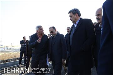 بازدید شهردار تهران از پروژه تقاطع غیر همسطح باقر شهر 9