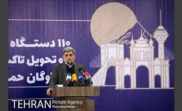 آیین بهره برداری از ۱۱۰ دستگاه اتوبوس و مینی بوس ناوگان حمل و نقل عمومی تهران 39