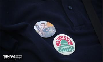 اهتزاز بزرگترین پرچم فلسطین جهان در تهران 20