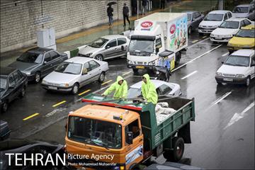 بارش باران پاییزی در تهران 12