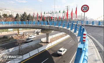 بهره‌برداری از پل مجهز به سامانه برف‌زدایی 19