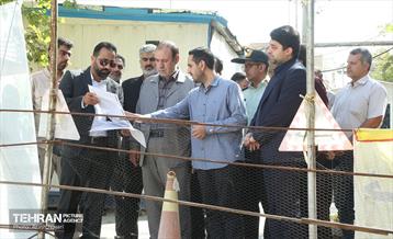 بازدید فرماندار تهران از طرح های عمرانی و خدماتی شهرداری منطقه ۱۰ 10
