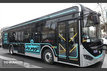 بهره‌برداری از اتوبوس های برقی شهر تهران 13