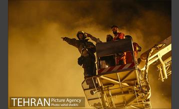 آتش سوزی گسترده در خیابان امیرکبیر 20