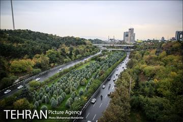 بارش باران پاییزی در تهران 22