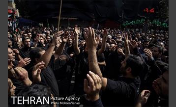 تجمع دسته های عزاداری روزعاشورا در چیذر‎ 4