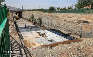 ترمیم و مرمت کانال سرخه حصار در شرق تهران 22