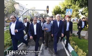 بازدید شهردار تهران از پروژه های شاخص منطقه 9 12