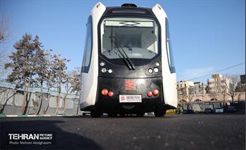 تست تراموای چرخ لاستیکی در تهران 33