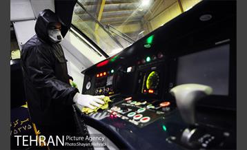 عملیات ضد عفونی کردن مترو تهران 30