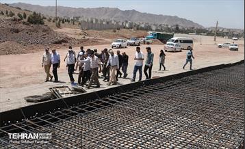 بازدید رئیس شورای شهر از پروژه بزرگراه شهید شوشتری 13