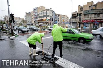 بارش باران بهاری در تهران 10