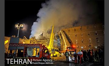 امداد رسانی شبانه در حادثه پلاسکو 7