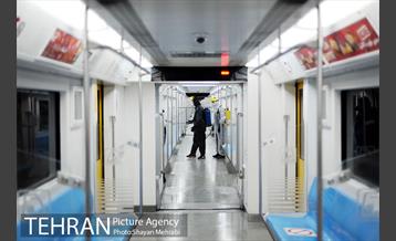 عملیات ضدعفونی کردن مترو تهران 23