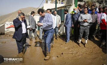 بازدید شهردار تهران از منطقه سیل زده امام زاده داوود(ع) 50