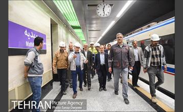 بازدید معاونت حمل و نقل و ترافیک شهرداری تهران و اعضای شورای شهر تهران از عملیات تکمیلی خط ۷ 19