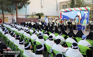 آیین نواختن زنگ بازگشایی دبیرستان دخترانه میثاق 11