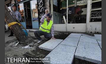 سنگ فرش خیابان پامنار‎ 31