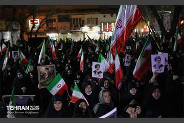 عزاداری هفتمین روز شهادت رهبر انقلاب در میدان بریانک 21