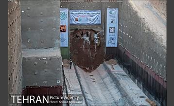 مراسم ورود ماشین حفار به ایستگاه B7 خط 7مترو 31