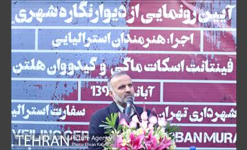 مراسم رونمایی از اثر دیوارنگاری هنرمندان استرالیایی  12