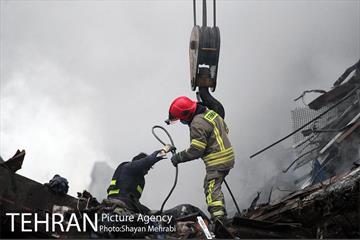 سومین روز عملیات امداد ونجات حادثه پلاسکو -4 2