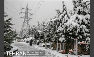برف زمستانی پارک جمشیدیه 2