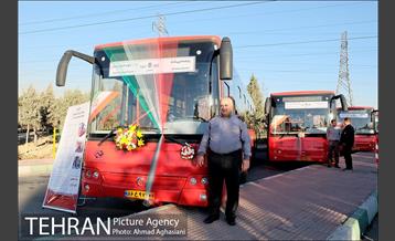 بهره برداری از ۲۴ دستگاه اتوبوس جدید در ناوگان حمل و نقل عمومی تهران 2