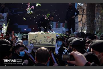 تشییع دو شهید گمنام در منطقه 15