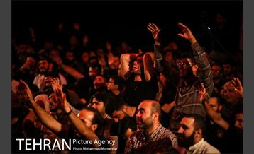 عزاداری سیاه پوشان در هیئت ریحانة الحسین  10