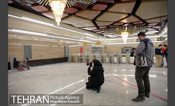 بازدید عکاسان خبری از ایستگاه مترو برج میلاد 7