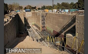 مراسم ورود ماشین حفار به ایستگاه B7 خط 7مترو 4