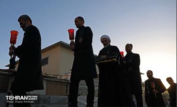 آیین تعویض پرچم گنبد حضرت عبدالعظیم الحسنی(ع) 26