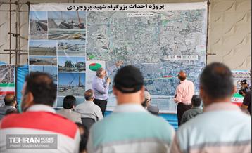 بازدید شهردار تهران از پروژه بزرگراه شهید بروجردی 10