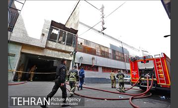 پایان عملیات اطفای حریق ساختمان برق حرارتی میدان ولیعصر 5