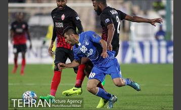 دیدار تیم های فوتبال استقلال ایران و الاهلی امارات