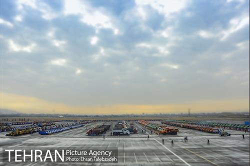 مانور ماشین آلات و تجهیزات ستاد برف روبی شهرداری تهران 1