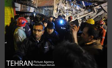 امداد رسانی شبانه در حادثه پلاسکو 32