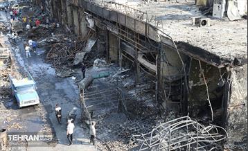 بازار آهن شآداباد پس از آتش سوزی 7