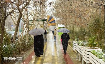 بارش برف زمستانی در منطقه 14