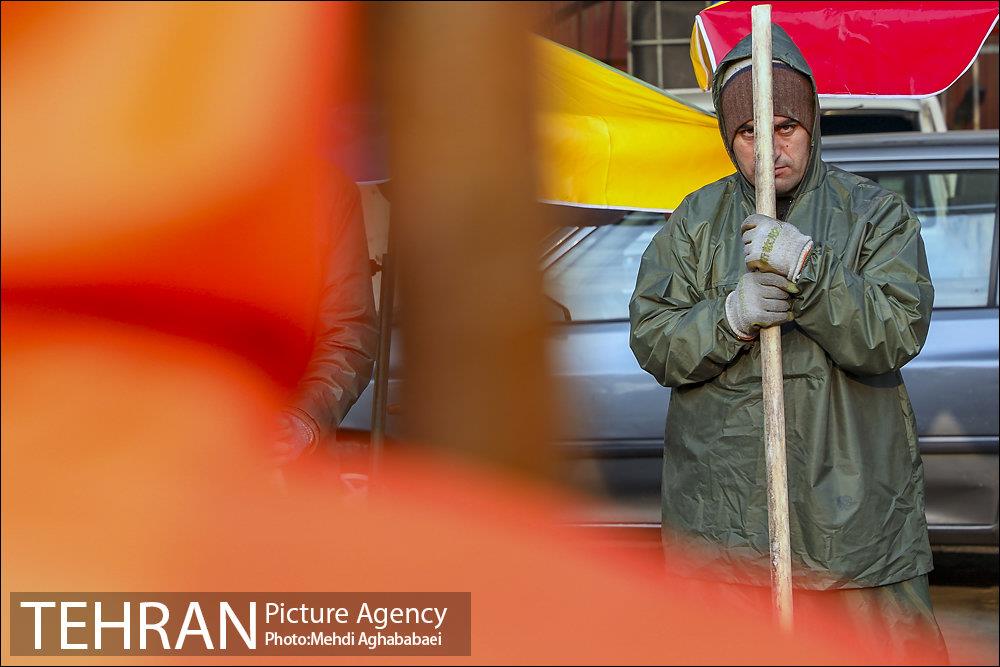 مانور عملیات برف روبی شهرداری منطقه 8