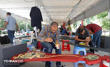 آماده سازی ۴۰۰ تیغه علامت منقش به القاب اباعبدالله الحسین(ع) 1