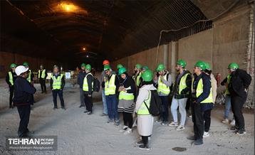 بازدید دانشجویان از پروژه ایستگاه مترو تختی 19